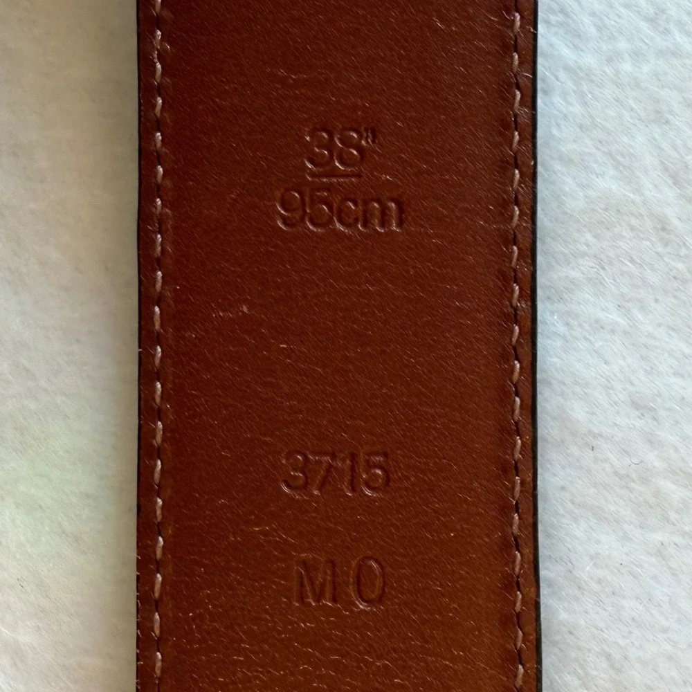 Coach Men's Black Leather Belt Silver Buckle Sz 38/95cm 1